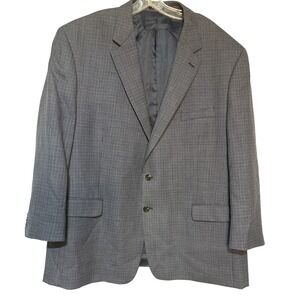 Lauren Ralph Lauren‎ Mens 52R Wool Houndstooth Blazer Sport Coat Jacket